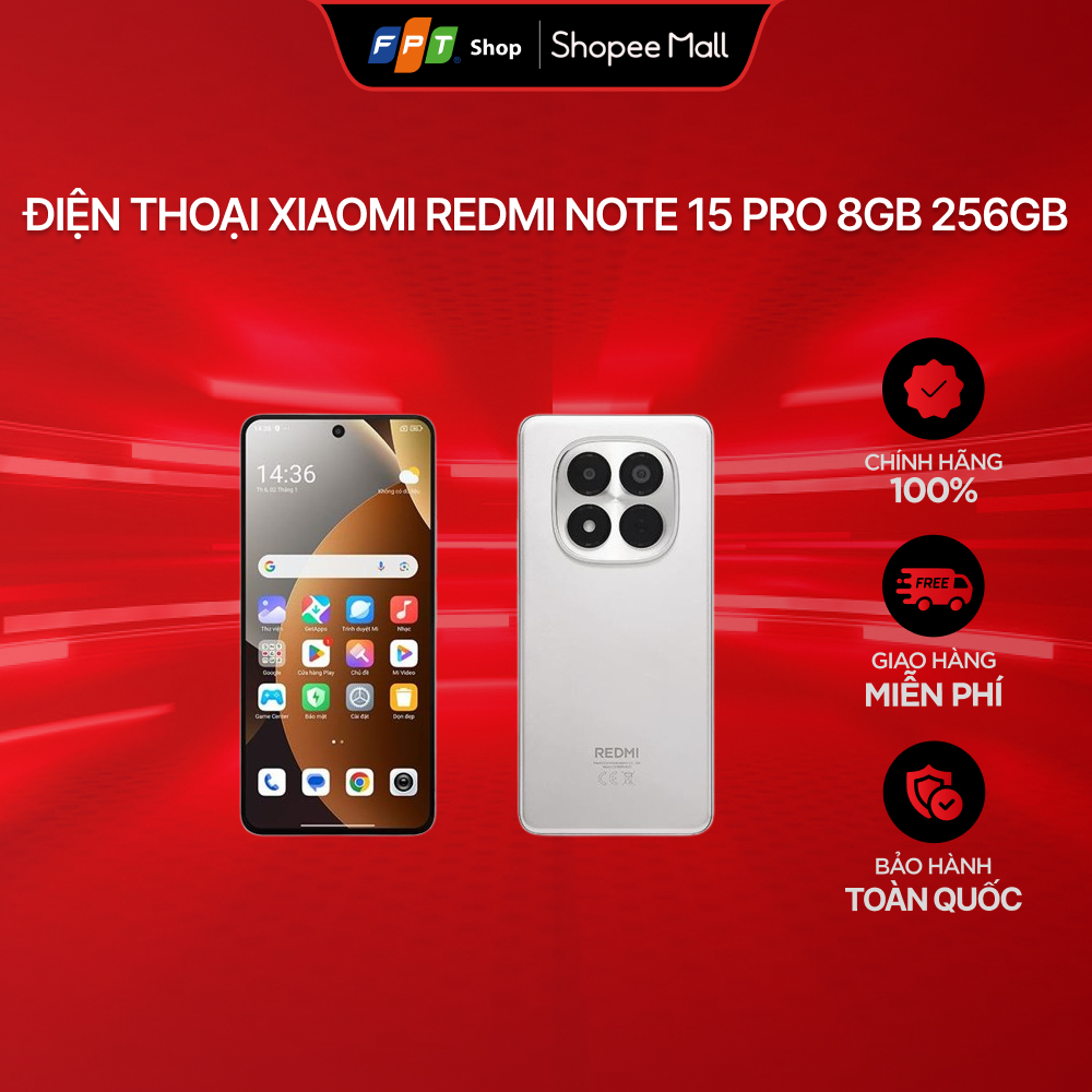 Điện thoại Xiaomi Redmi Note 15 Pro 8GB 256GB