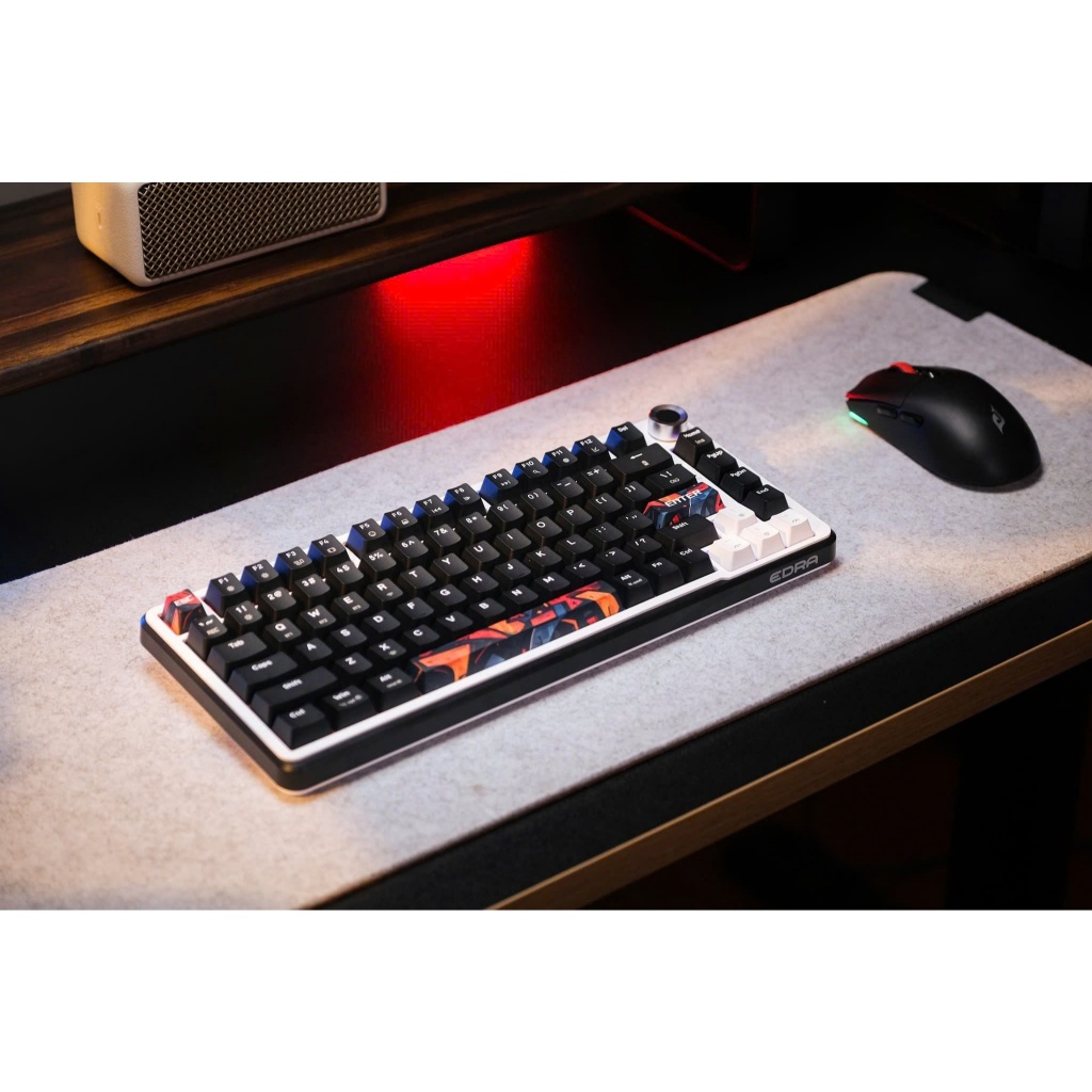 Bàn phím cơ E-Dra không dây EK375S Red Switch 3 Mode Kết Nối - Bảo hành 24Th chính hãng | BigBuy360 - bigbuy360.vn