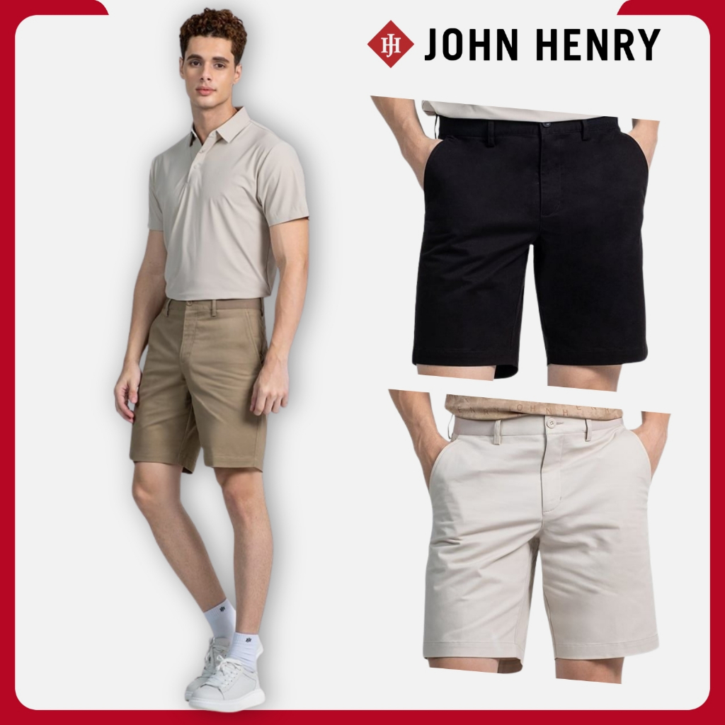 JOHN HENRY - SP26SS05C - Quần Short Kaki Nam - Trẻ Trung, Năng Động