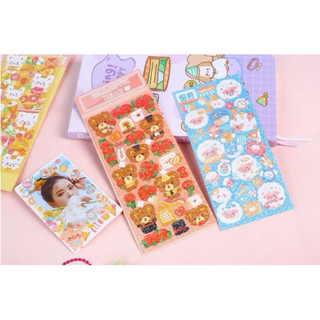 Tập 8 tấm nhãn dán ND18 LePet Life dễ thương  DIY trang trí đa nắng