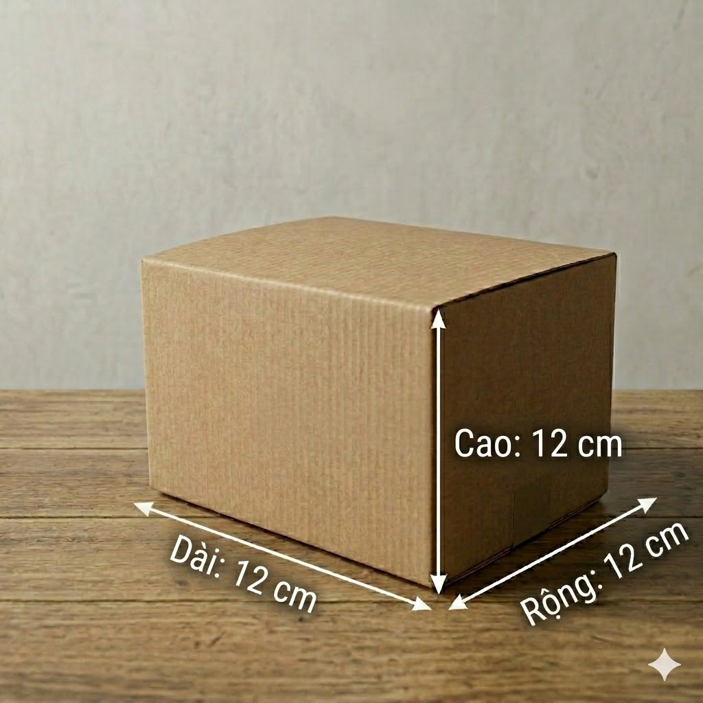 12x12x12 Combo 10 thùng carton 12x12x12 đóng hàng siêu cứng, giá rẻ