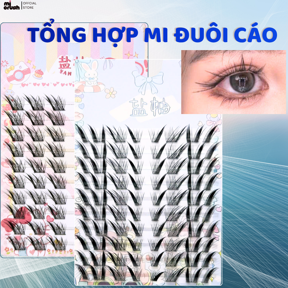 [BỘ ĐUÔI CÁO Mi Không Keo 10 Hàng] Đuôi Cáo Quyến Rũ , Đuôi Đát Kỷ , Mi Crush , Mi YanYou , Mi Cáo ,