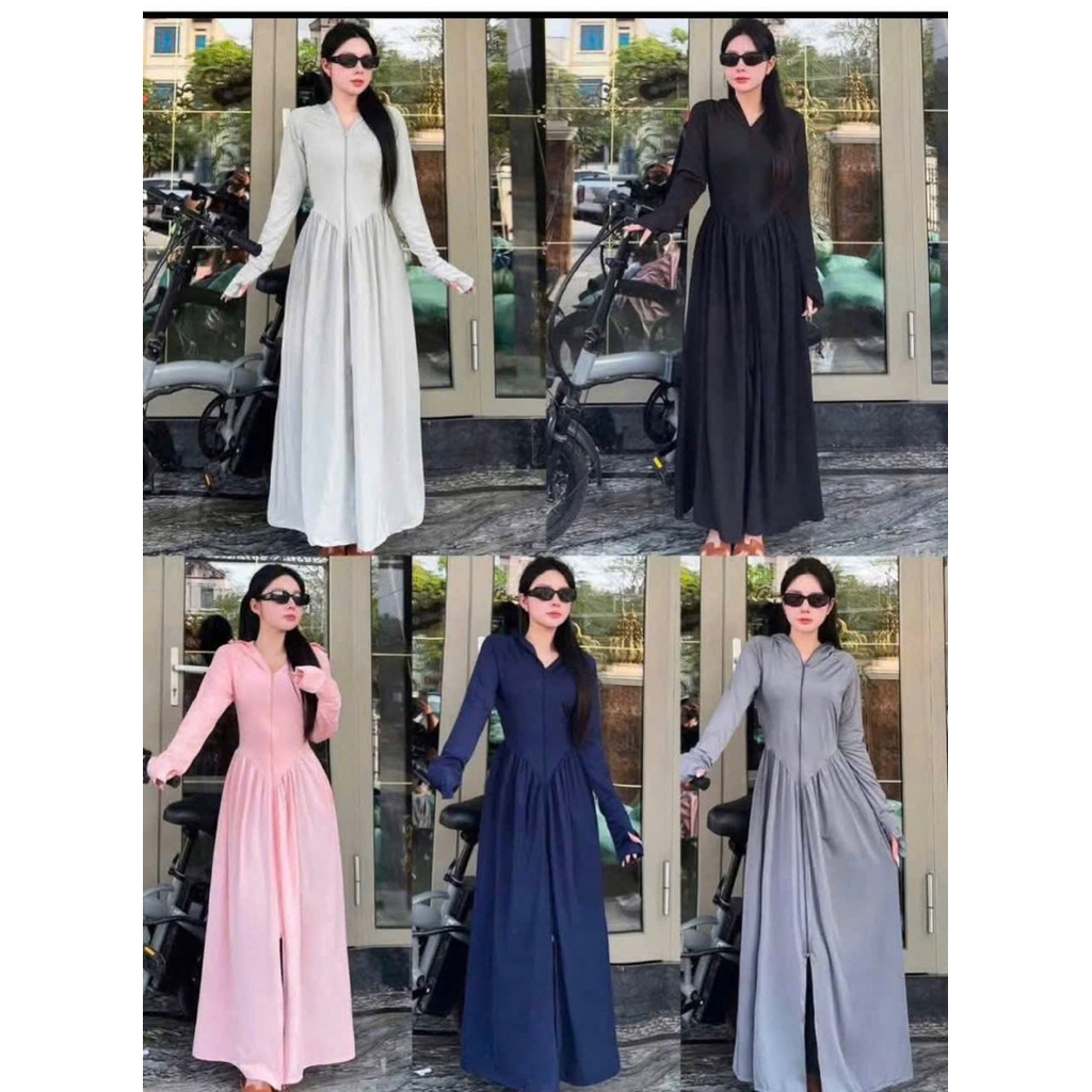 [2 lớp] Áo chống nắng thun lạnh dáng dài vải co giãn 4 chiều (A05)