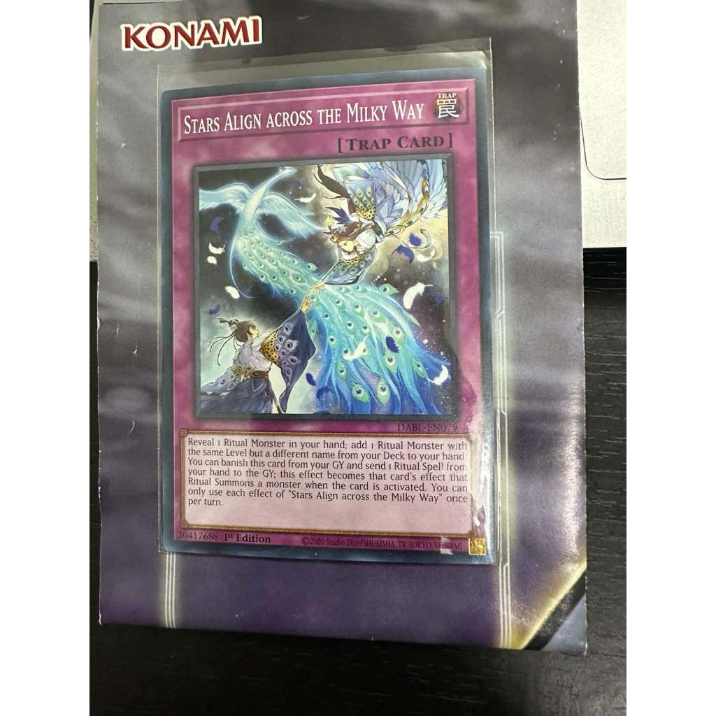 Thẻ bài Yugioh Stars Align Across The Milky Way (Real Card)