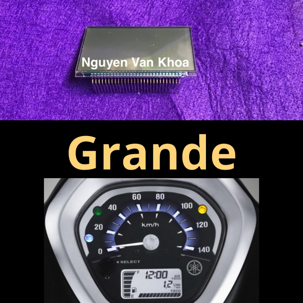 Màn hình xe Yamaha Grande 2014 2018 zin mới