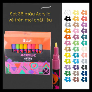 Mới 4/4!  Hộp 36 màu Acrylic LP nội địa Trung săn sale