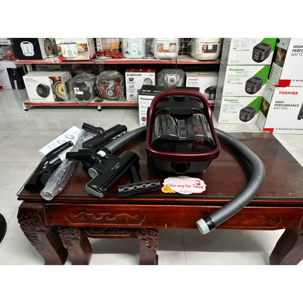 Máy hút bụi dạng hộp Panasonic MC-CL607RN49 công suất 2100w made in Malaysia, hàng chính hãng - Hàng