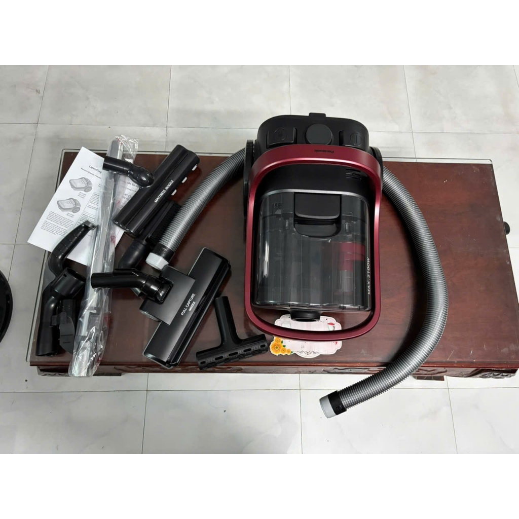 Máy hút bụi dạng hộp Panasonic MC-CL607RN49 công suất 2100w made in Malaysia, hàng chính hãng - Hàng
