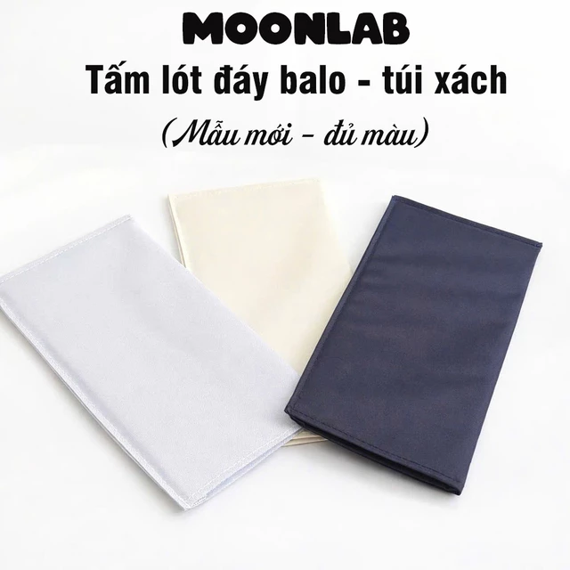 (MẪU MỚI - NHÉT ĐỒ) Tấm lót đáy balo, miếng lót đáy balo túi xách MOONLAB, có ngăn nhét đồ, có 3 màu sẵn hàng