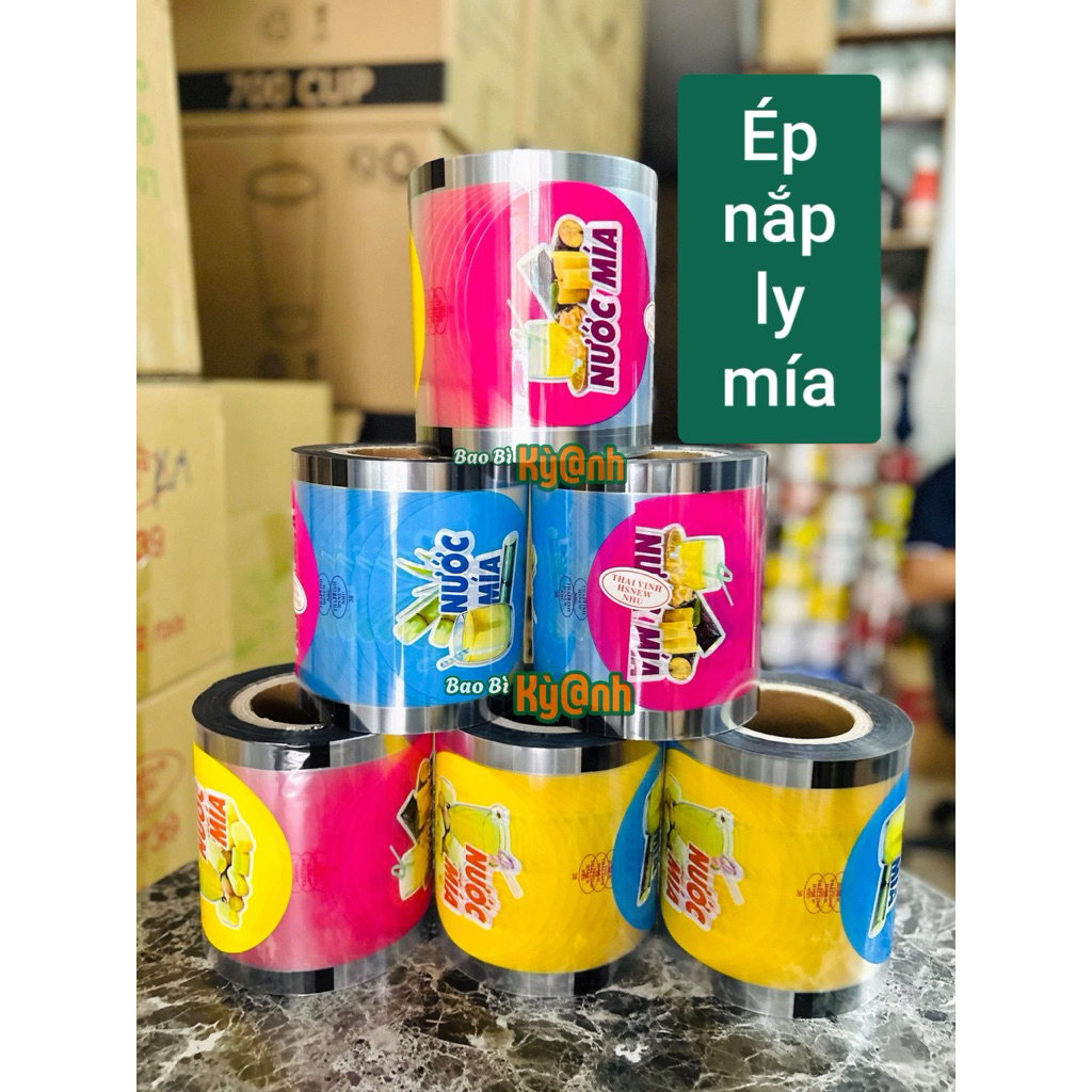 Cuộn ép ly lớn 800ml ,900ml, 1000ml, màng ép ly 1 lít, màng ép ly nước mía