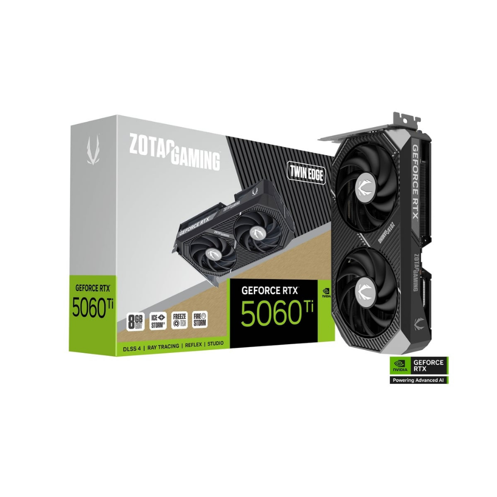 VGA ZOTAC GAMING GeForce RTX 5060 Ti 8GB Twin Edge GDDR7 128bit card màn hình gaming | BigBuy360 - bigbuy360.vn