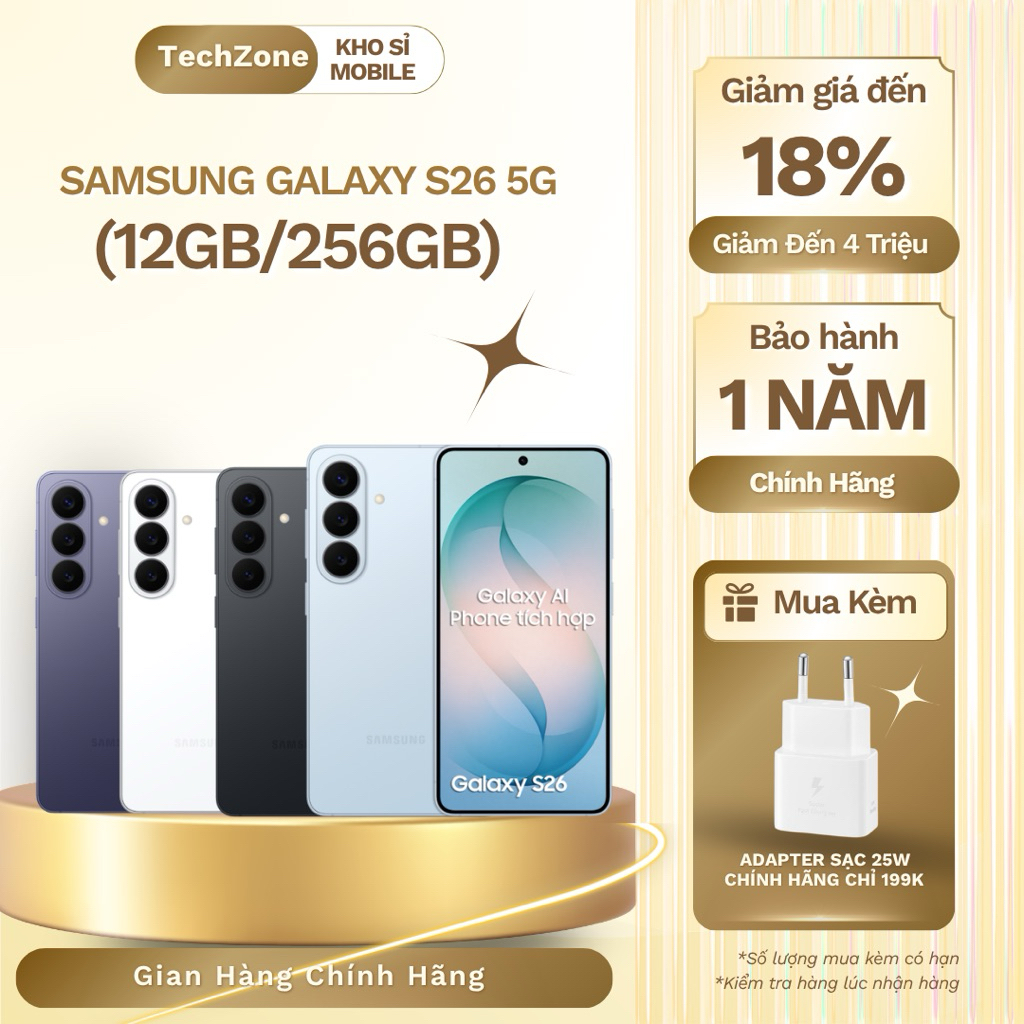 Samsung Galaxy S26 5G (12GB/256GB) - Hãng Chính Hãng, New Nguyên Seal, BH 12T | BigBuy360 - bigbuy360.vn