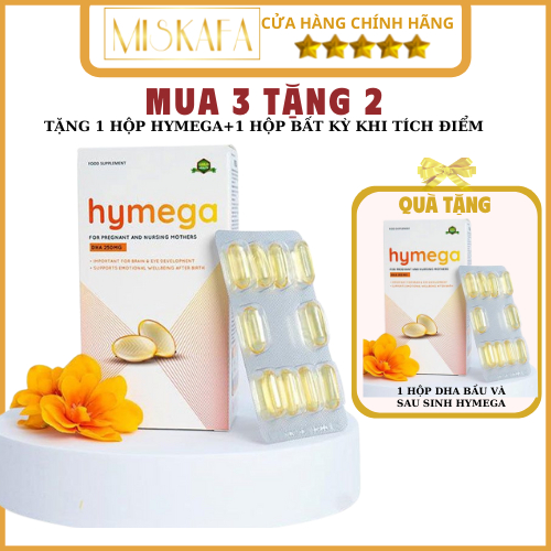 HYMEGA DHA bầu - Viên uống bổ sung DHA cho bà bầu, Giúp bổ sung DHA, EPA, vitamin E (Chính hãng)