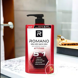 Combo Romano Attitude 3 Món – Dầu Gội 5in1 610g + Xịt 195ml + Nước Hoa 50ml Nam Tính