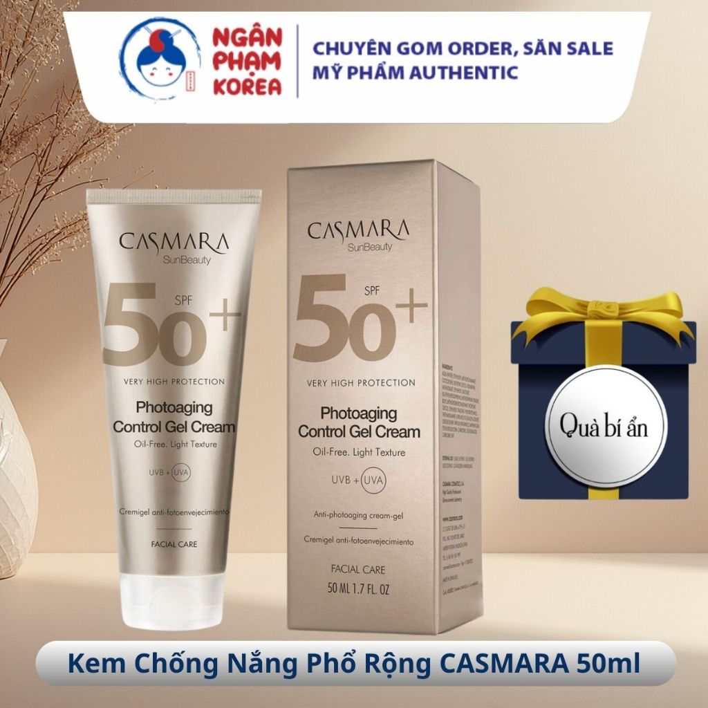 [Hàng Công Ty] Kem chống nắng CASMARA Photoaging Control Gel Cream SPF 50+, Ngân Phạm Korea