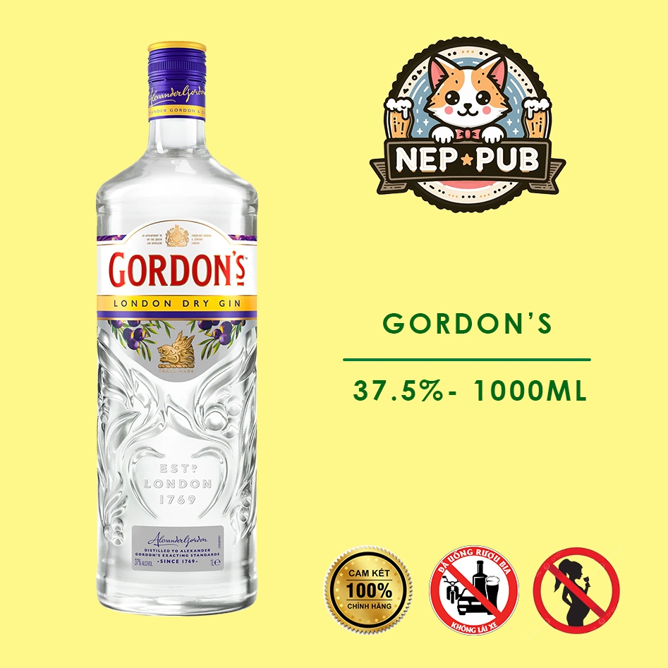 GORDON'S dry gin pha chế cocktail