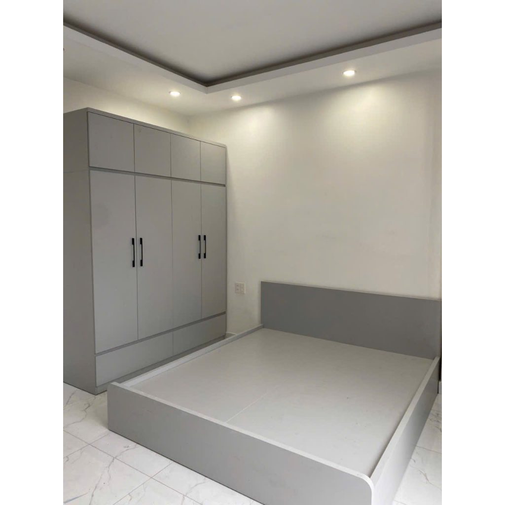 Combo Tủ Quần Áo 1m8x2m6 và giường ngủ 1m8x2m