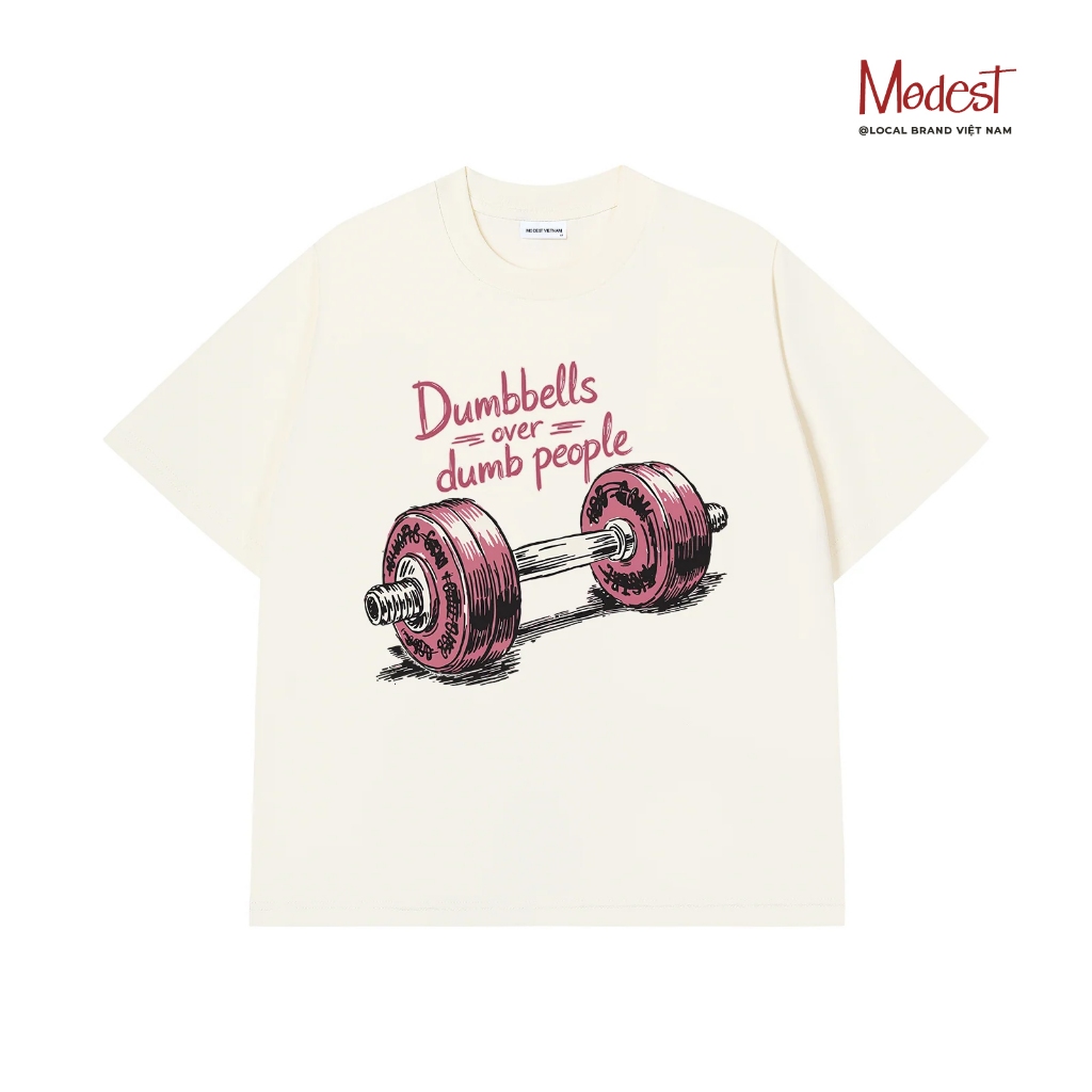 Áo thun Dumbbells chất liệu cao cấp kiểu dáng nam nữ mặc trẻ trung năng động