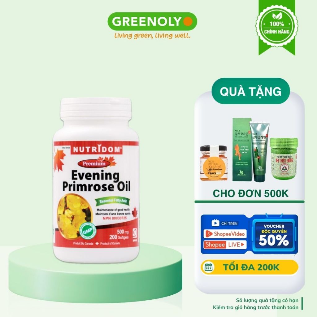 Viên Uống Dầu Hoa Anh Thảo Chiều Cân Bằng Nội Tiết Tố Nữ Evening Primrose Oil David Health