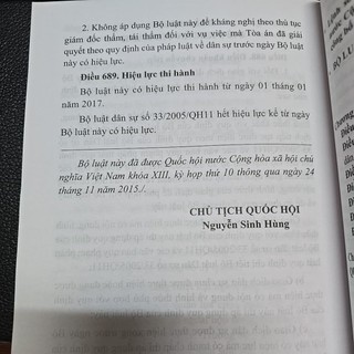 Sách - Bộ luật dân sự năm 2015 (CA)