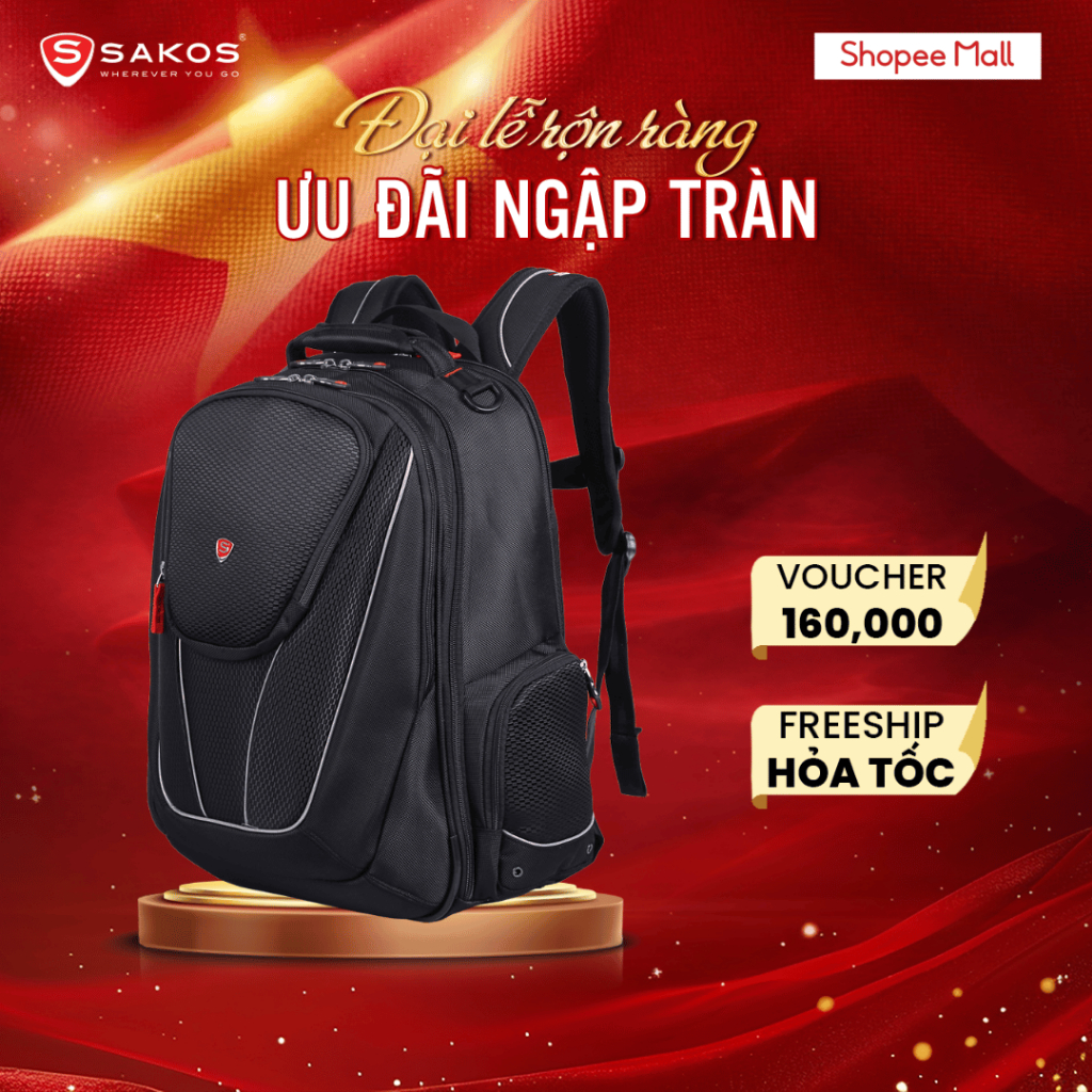 Balo Laptop Du Lịch Thể Thao Thời Trang Cao Cấp SAKOS NEO VISTA 17 Inch (17")
