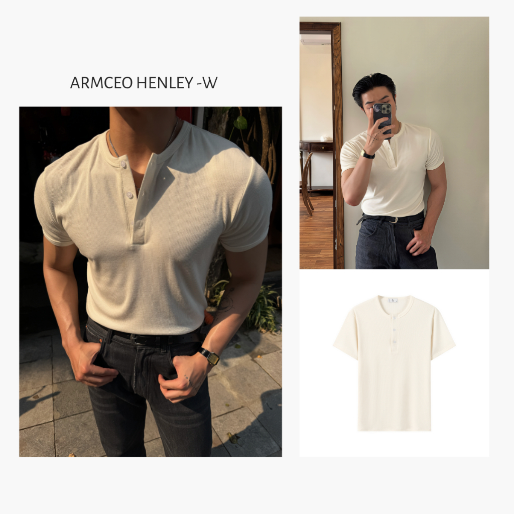 Áo thun gân Harley2 ARMCEO cotton hàn siêu mát đứng form tôn dáng - ART09 | BigBuy360 - bigbuy360.vn