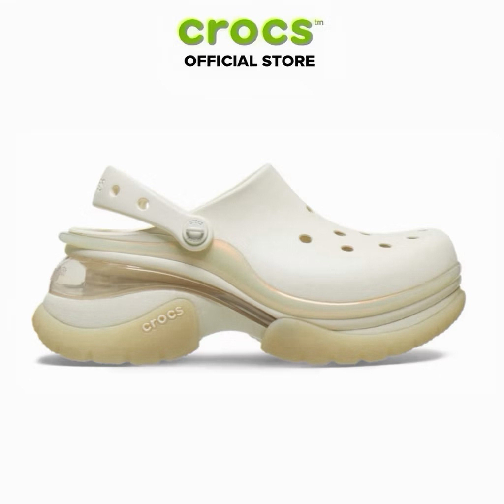 [ CHÍNH HÃNG ] GIÀY CLOG NỮ CROCS SUPER BAE - SUMMIT WHITE