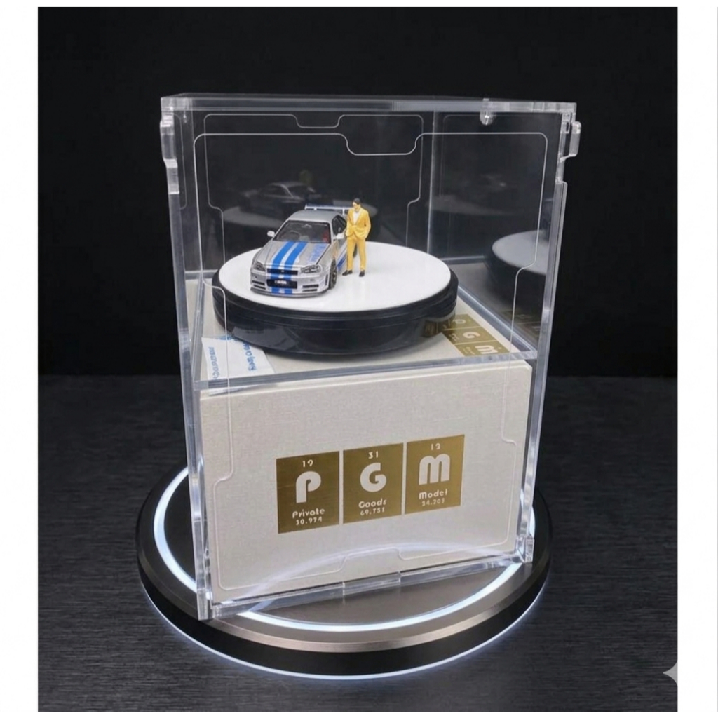 hộp trưng bày xe PGM cửa NAM CHÂM.1:64