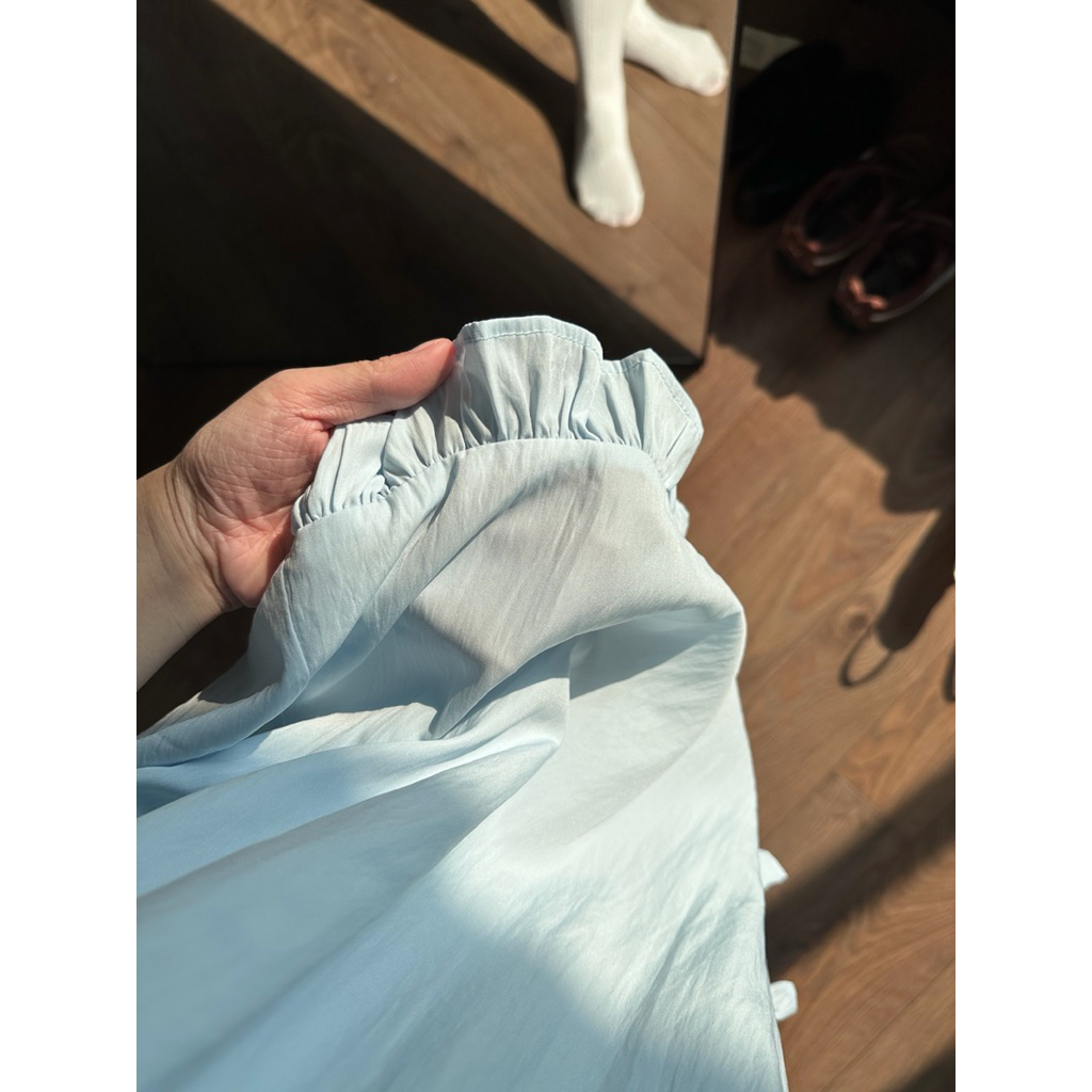 ĐẦM CỔ VUÔNG TAY PHỒNG - ĐẦM DÁNG BABYDOLL CỔ VUÔNG TIỂU THƯ | BigBuy360 - bigbuy360.vn