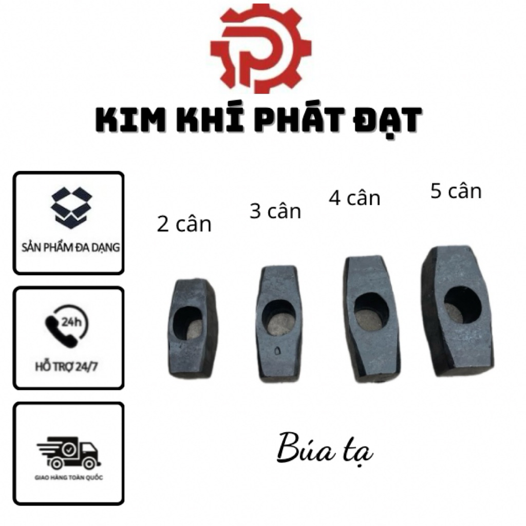 Búa tạ thép cứng 2kg,3kg,4kg,5kg– Kim Khí Phát Đạt, đập khỏe, siêu bền