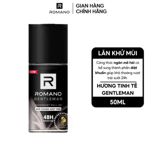 Lăn Khử Mùi Romano 50ml Cho Nam – Khử Mùi, Giảm Mồ Hôi, Hương Nước Hoa Thơm Lâu