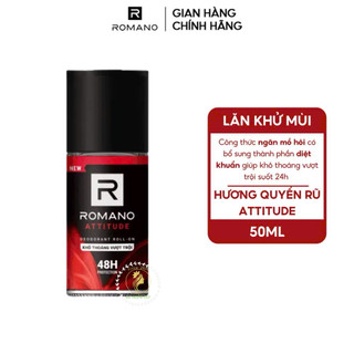 Lăn Khử Mùi Romano 50ml Cho Nam – Khử Mùi, Giảm Mồ Hôi, Hương Nước Hoa Thơm Lâu