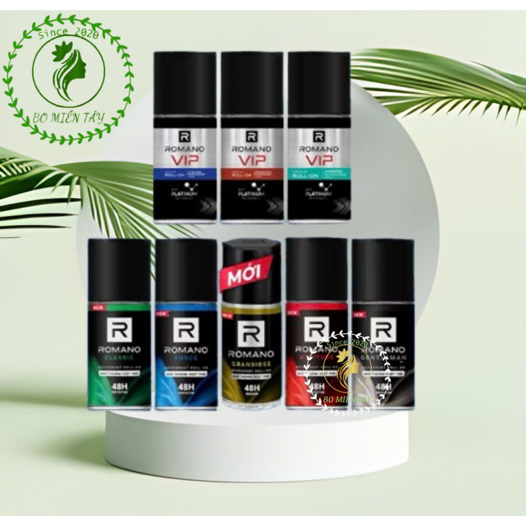 Lăn Khử Mùi Romano 50ml Cho Nam – Khử Mùi, Giảm Mồ Hôi, Hương Nước Hoa Thơm Lâu