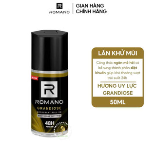 Lăn Khử Mùi Romano 50ml Cho Nam – Khử Mùi, Giảm Mồ Hôi, Hương Nước Hoa Thơm Lâu