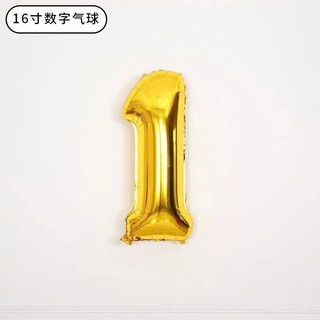 Bóng Số Trang Trí Sinh Nhật 40cm - Bóng Số Tuổi - Bong Bóng Chữ Số Size Nhỏ