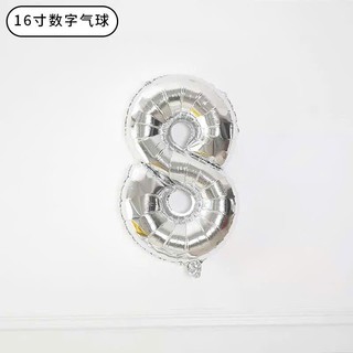 Bóng Số Trang Trí Sinh Nhật 40cm - Bóng Số Tuổi - Bong Bóng Chữ Số Size Nhỏ