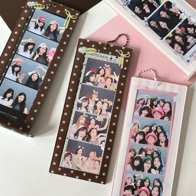 KHUNG ẢNH PHOTOBOOTH MEMORIES GALLERY🩷Khung ảnh kết hợp móc khoá acrylic đựng ảnh photobooth 5x15CM🩷