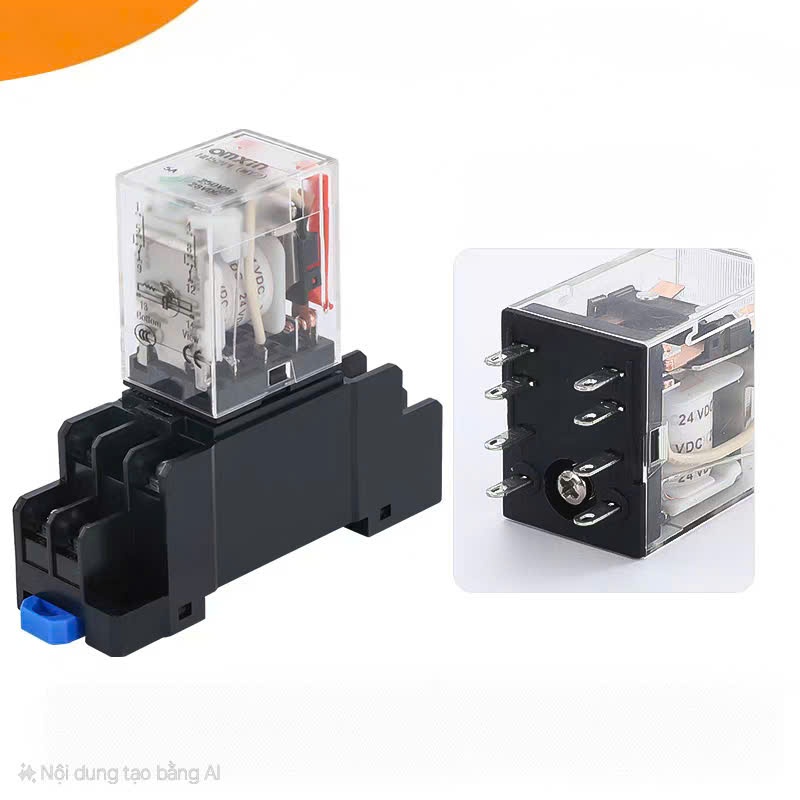 Relay trung gian HH52P - Relay kiếng - Relay 8 chân 12v-24-220v