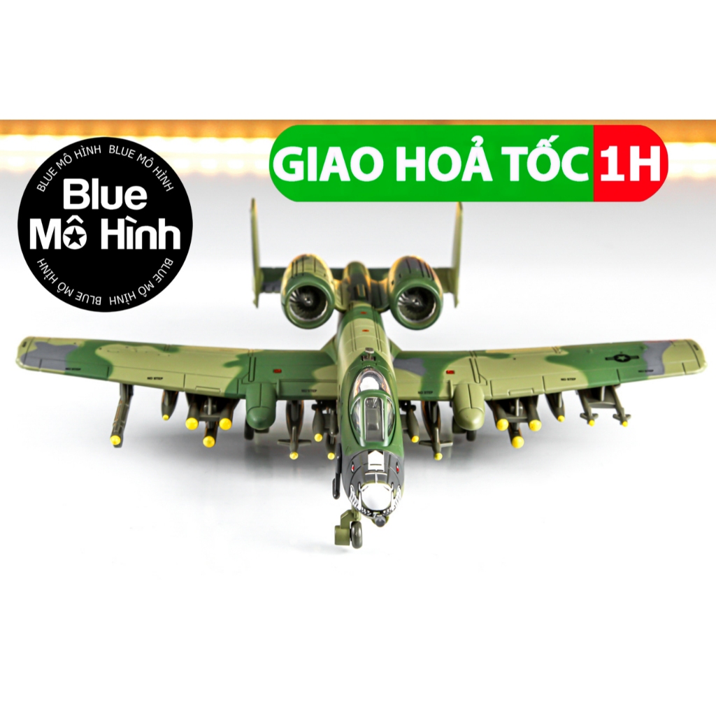 Mô hình máy bay cường kích Mỹ A10 Thunderbolt II 1:72 bằng kim loại