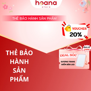Thẻ bảo hành sản phẩm gương trang điểm để bàn inox 2 mặt 360