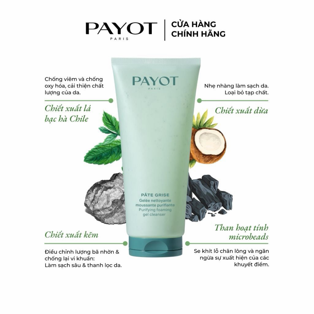 Sữa Rửa Mặt Tạo Bọt Payot Perfecting Foaming Gel 200ml