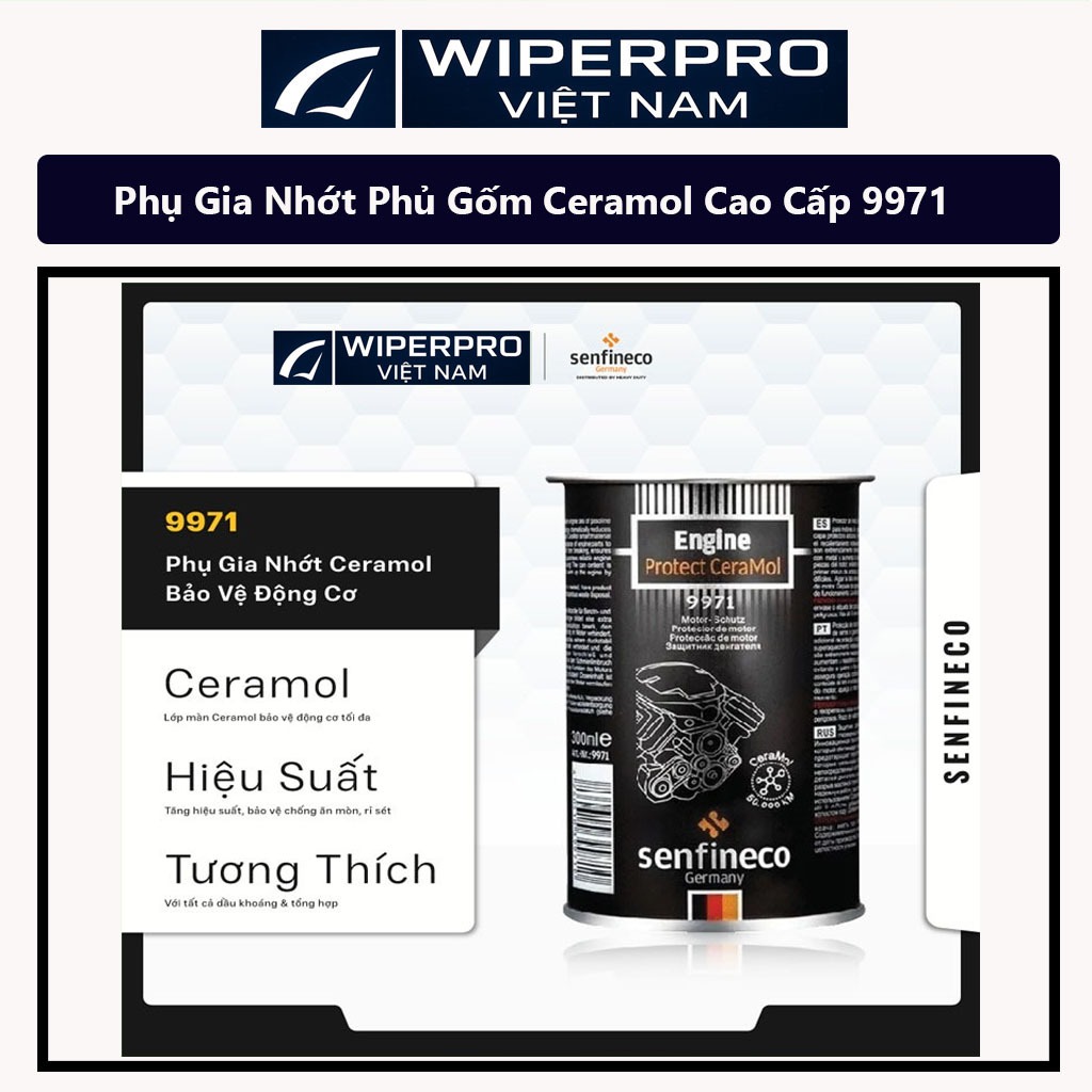 Phụ Gia Nhớt Phủ Gốm Ceramol Cao Cấp SENFINECO 9971 nhập khẩu Đức 300ml - Chính hãng Senfineco - HSD