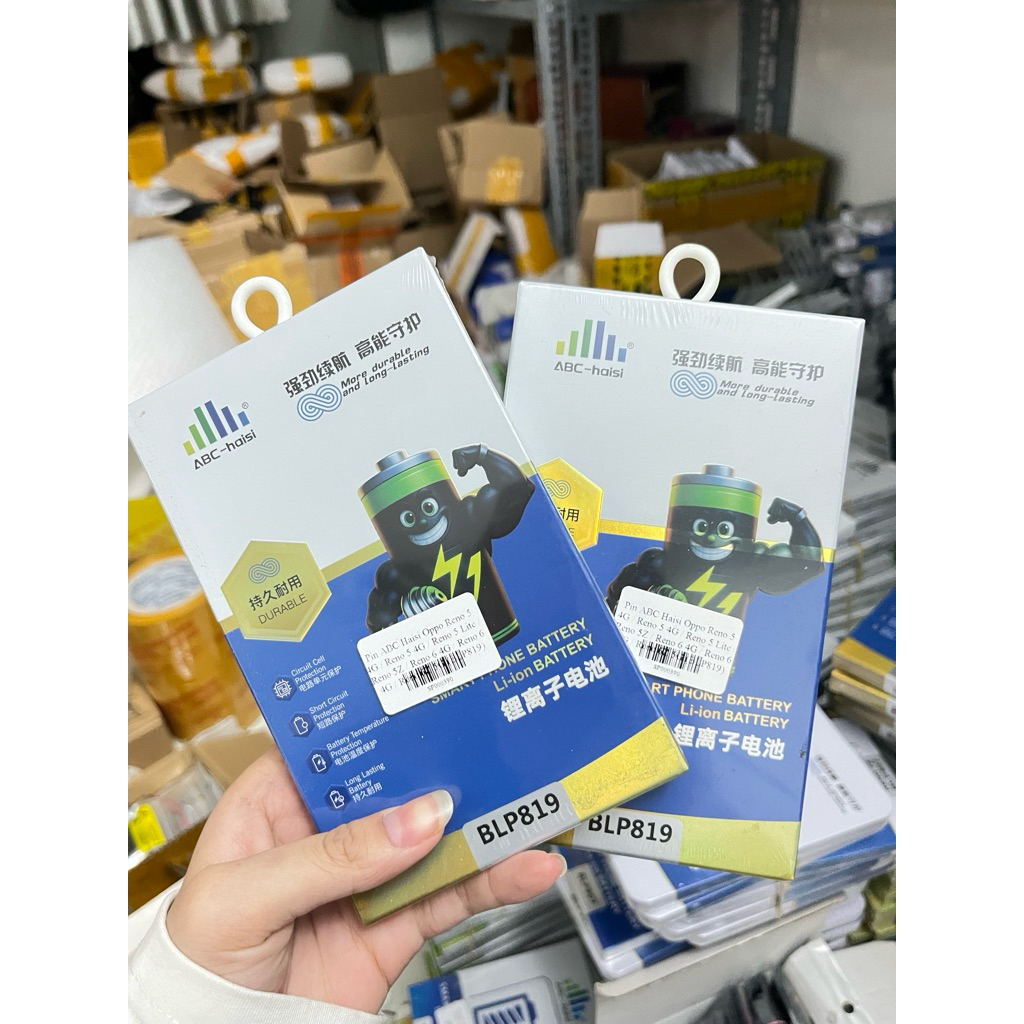 Pin Oppo Reno 5 4G / Reno 5 Lite / Reno 5Z / Reno 6 4G / Reno 6Z 5G BLP819 – ZIN, Pin Hộp CTY, ABC H