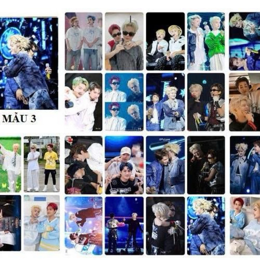 unoff lômô card bo góc 30 tấm in hình Rhycap