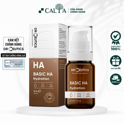 Tinh Chất Serum DrCeutics HA Basic Hydration Cho Da Dầu Mụn, Làm Dịu Da 40g