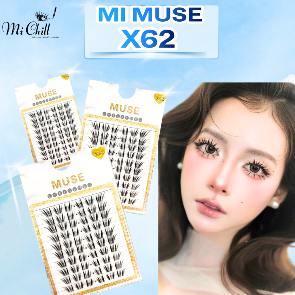 Mi Cụm Muse X62, Mi Thiết Kế Sợi Mềm Không Cộm - Mi Chill Shop