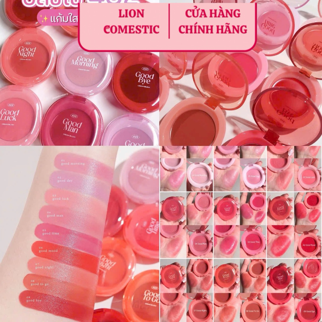 [4U2] Má Hồng Thuần Chay 4U2 Good Mood Jelly Blush Tự Nhiên, Căng Bóng Chuẩn Hàn