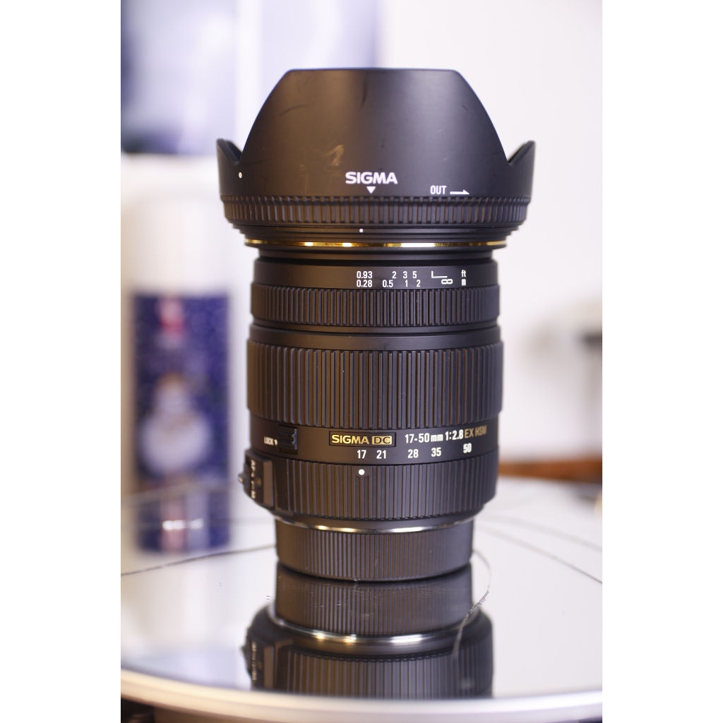 Lens Pentax Sigma 17-50mm f2.8 HSM EX DC (Hoạt động tốt- thấu kính trước sau có 1 2 điểm mốc nhỏ 98%) - Ống kính pentax
