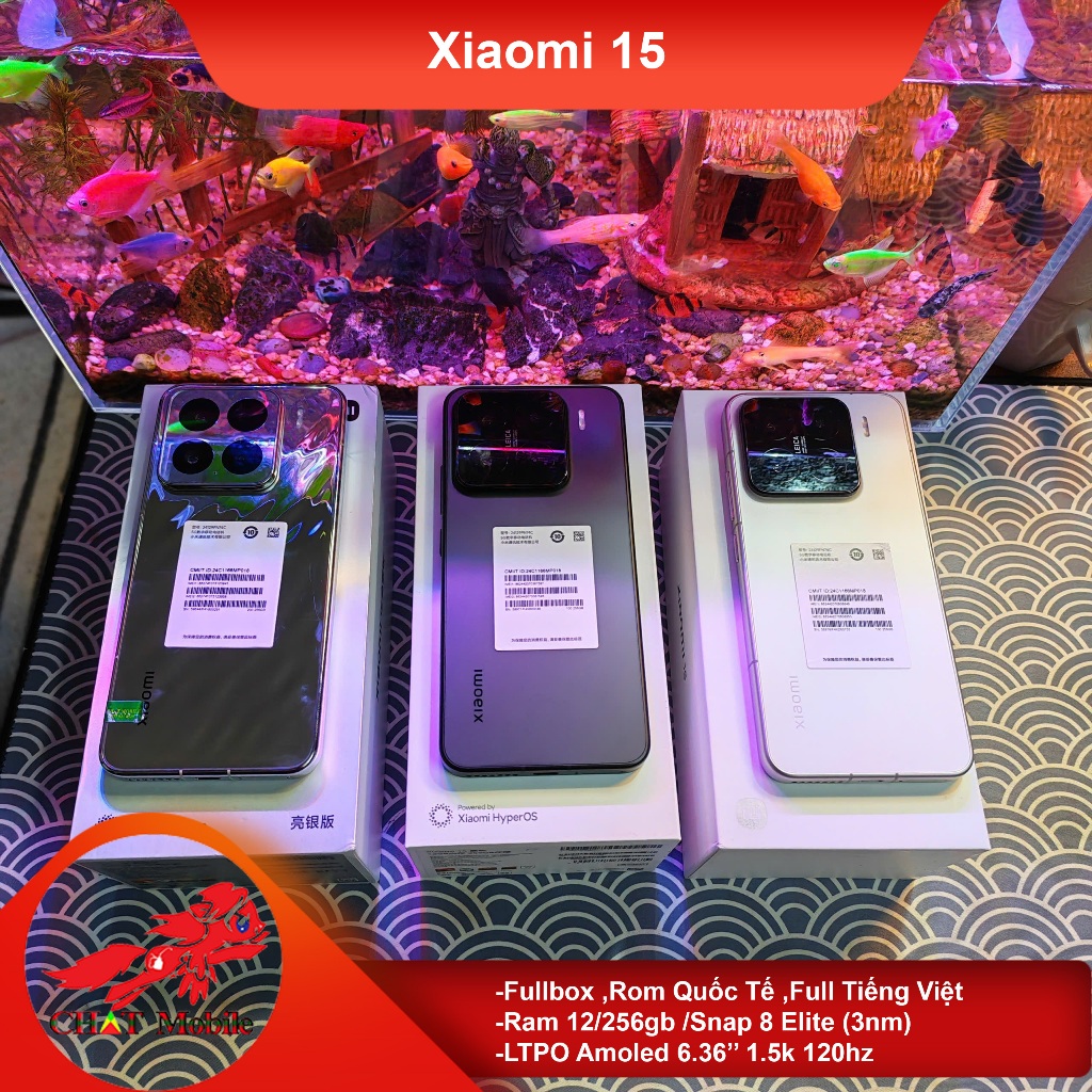Điện thoại Xiaomi 15 Fullbox ,Ram 12/256gb ,Snap 8 Elite (3nm) ,LTPO Oled 6.36'' 1.5k 120hz ,Pin 5400 Mah 90w | BigBuy360 - bigbuy360.vn
