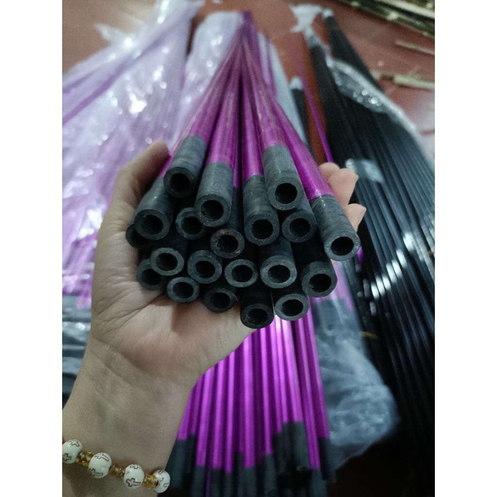 combo 4 nan cacbon làm diều, tím dài 1,55m/1,65m